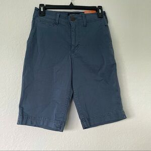 American Eagle Extreme Flex Men's Shorts Sz 26 Blue Chino Longer Length Preppy‎